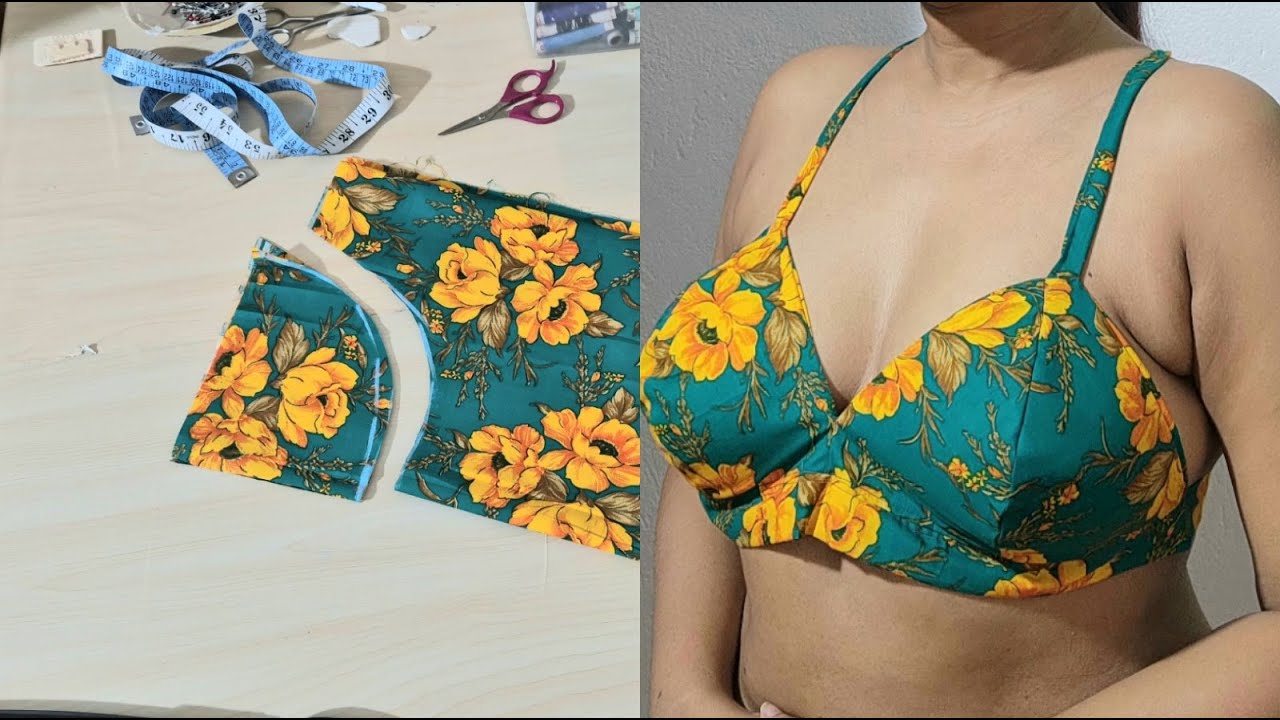 Bra Style Back Tie Blouse Cutting and Stitching