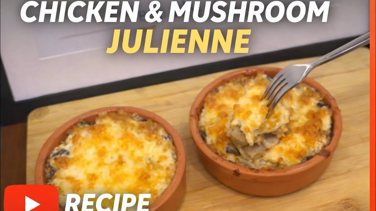 🤤 Easy Chicken & Mushroom Julienne — Kolay Mantarlı Tavuk Jülyen