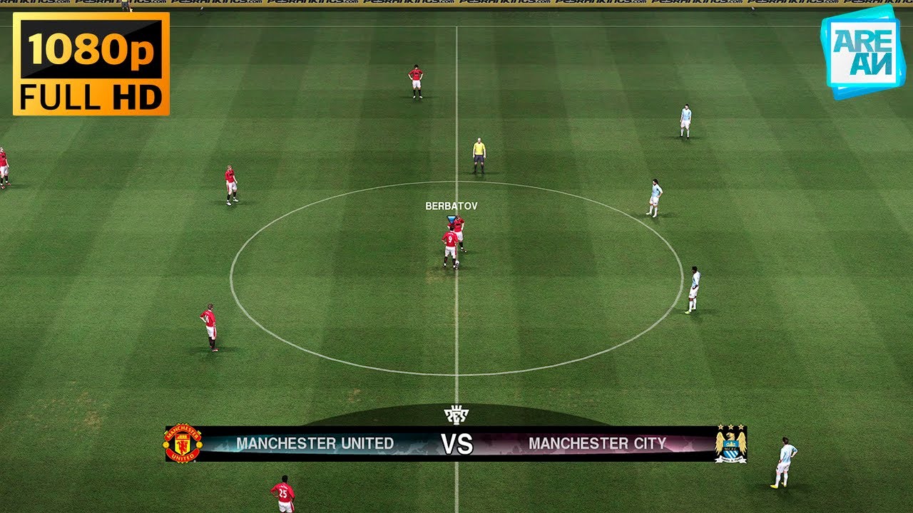 PES 2010 - Manchester United vs Manchester City [1080p60fps]