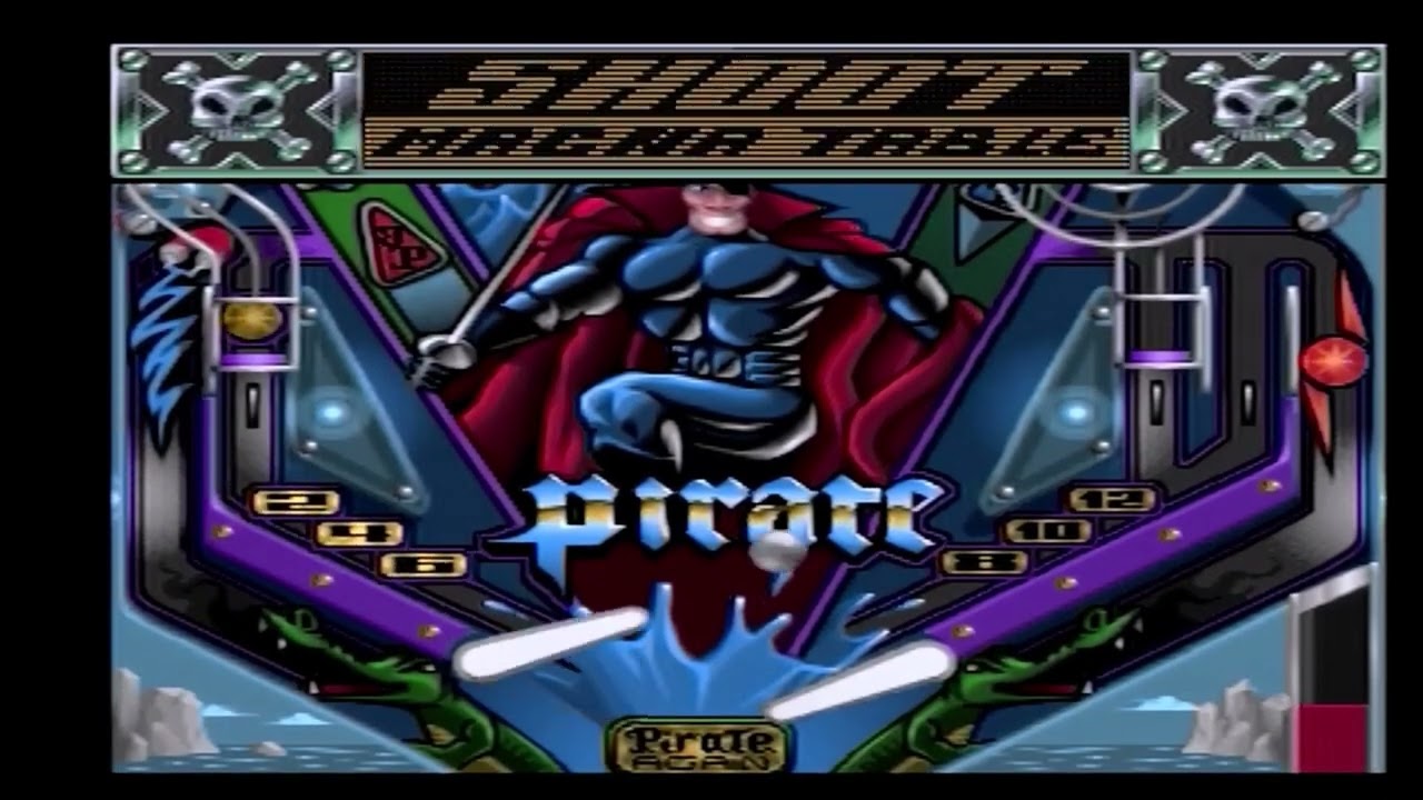 Slam Tilt Pinball - The Pirate - Amiga CD32