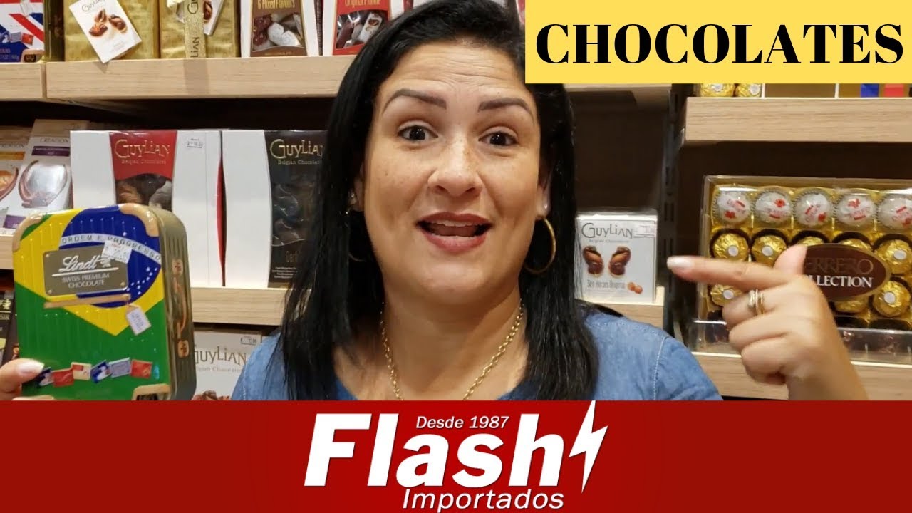 CHOCOLATES NA LOJA FLASH IMPORTADOS NO PARAGUAI