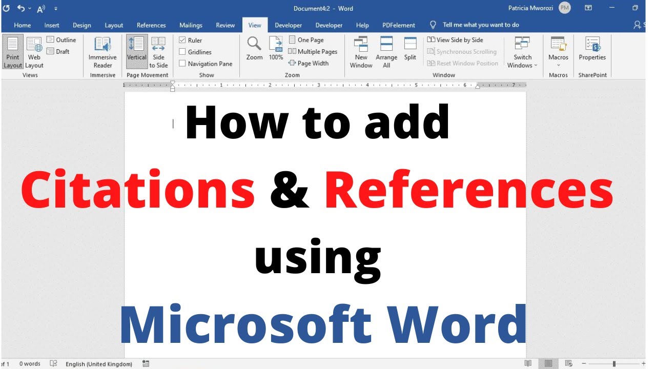 Как добавить цитаты и ссылки с помощью Microsoft Word | Добавление цитат и ссылок с помощью MS Word