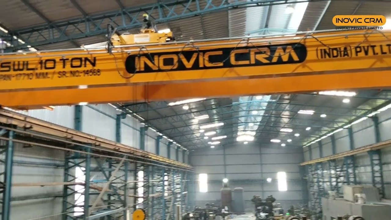 10 Ton Double Girder EOT Crane | 17.71m Span | 92m Long Travel | 11m Lift Height | Heavy Duty