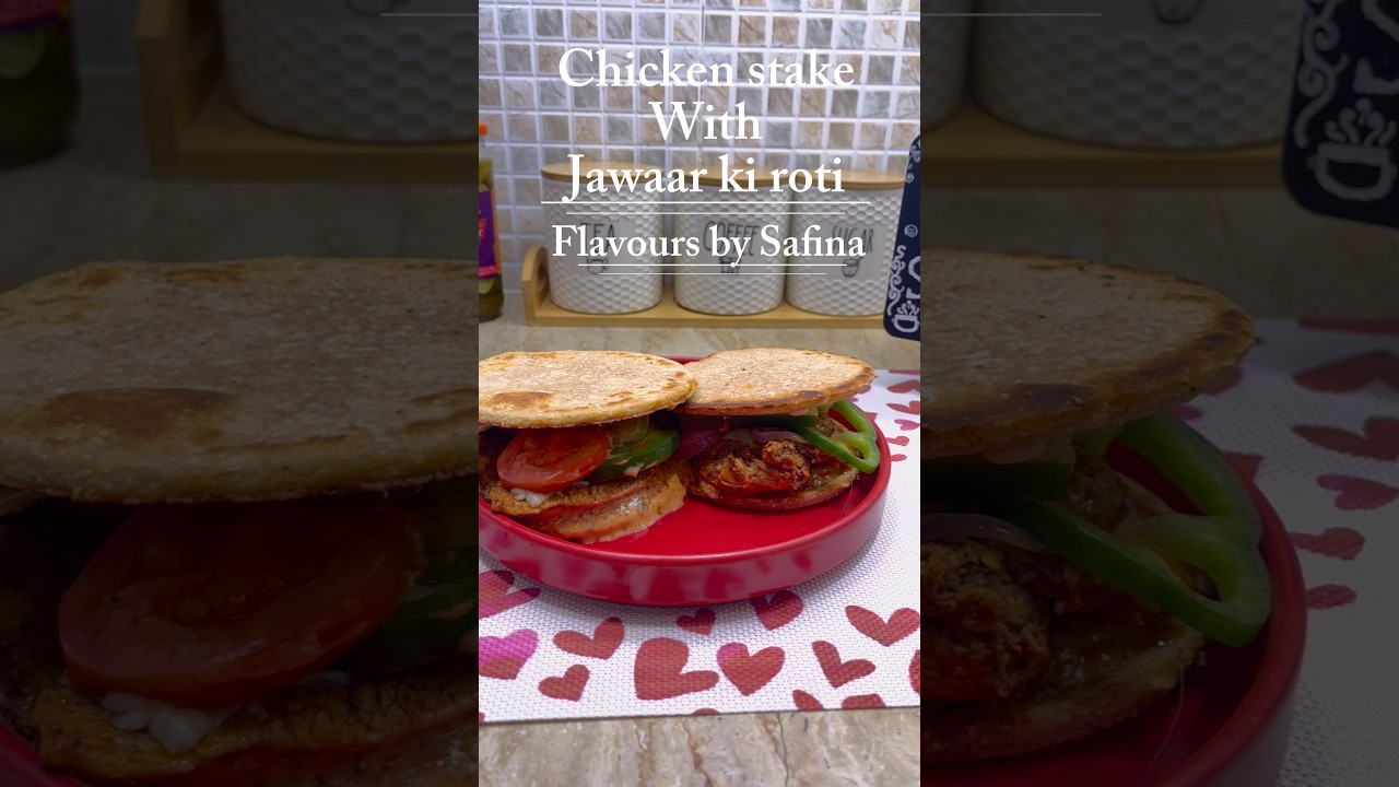 Chicken stake with jawaar ki roti | new & different recipe | healthy | flavours by Safina #healthy