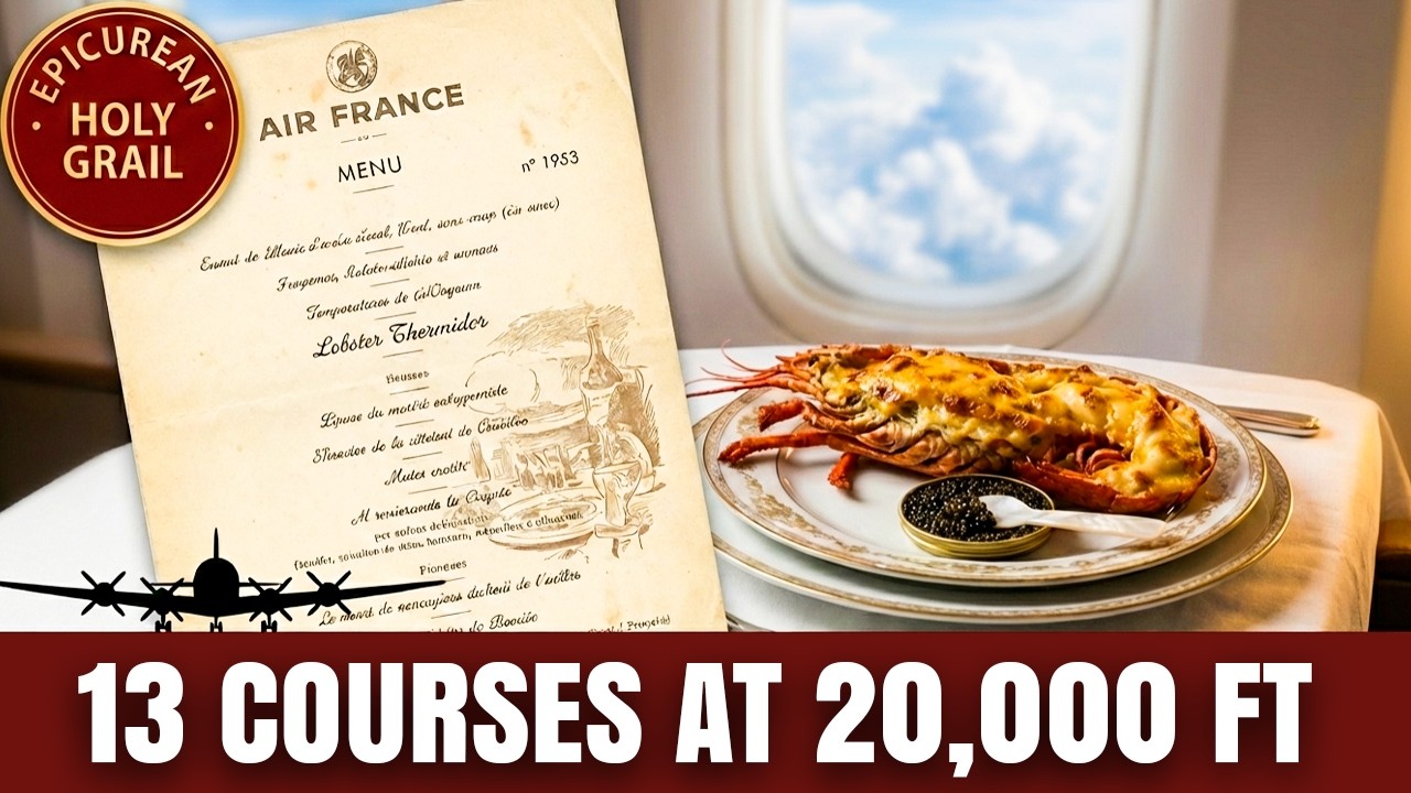 How Air France Served 13-Course Meals at 20,000 Feet in 1953