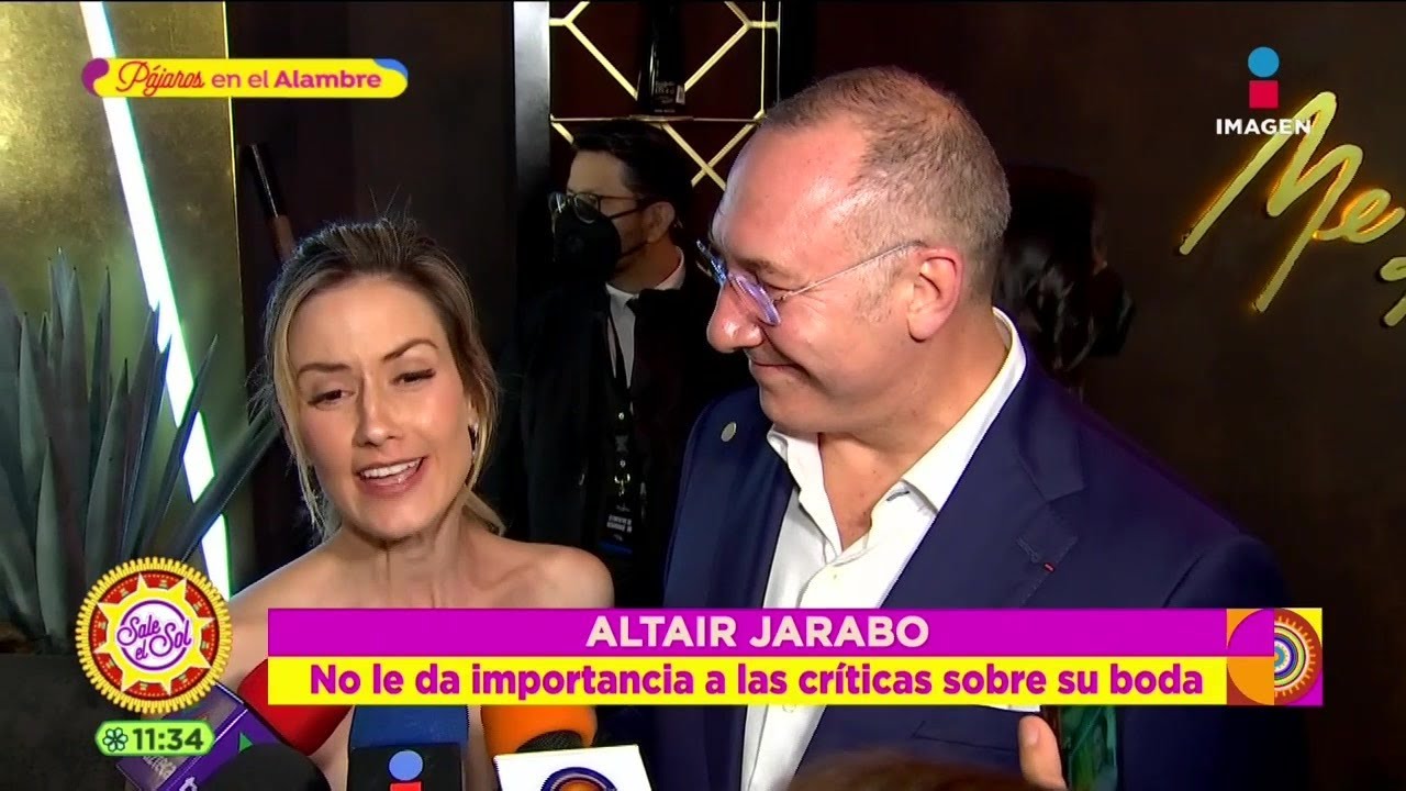 Altair Jarabo se defiende de críticas por casarse con un hombre 20 años mayor | Sale el Sol