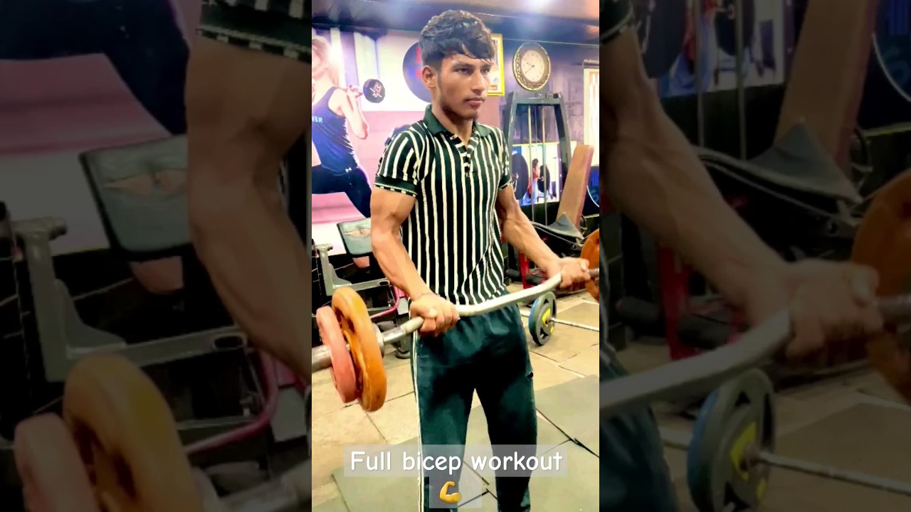 Full bicep workout 💪 #fitness #gym #body #gym #lover #viralvideos #nitinchandilabodybuilder