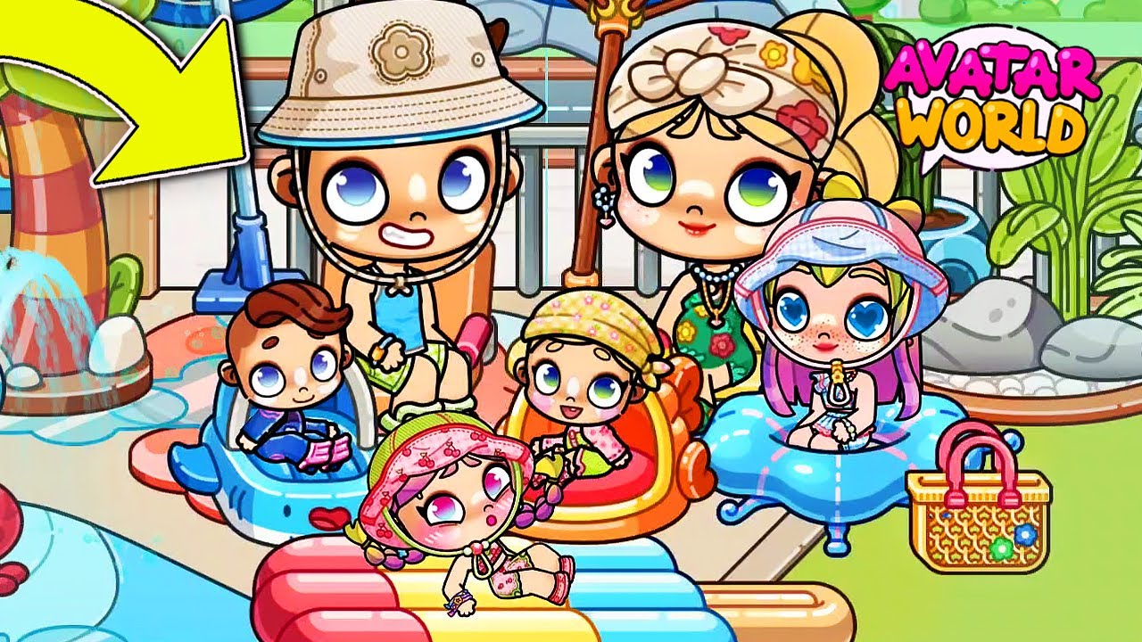 ПОХОД В БАССЕЙН 👨‍👩‍👧‍👦🏊‍♀️ в AVATAR WORLD 💕 ИСТОРИЯ РУТИНА СЕМЬИ  ОБНОВЛЕНИЕ ВСЕ СЕКРЕТЫ СЕРИАЛ