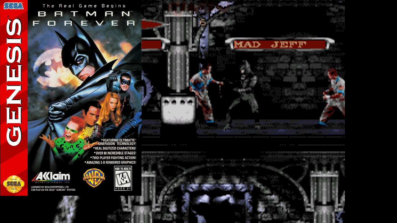 Best Sega Genesis/Mega Drive Games of All Time | Batman Forever (1995 Video Game)