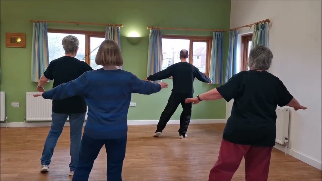 Tai Chi Wu Style 13 Step front and back view basic instruction with students - Sifu Paul Nathan