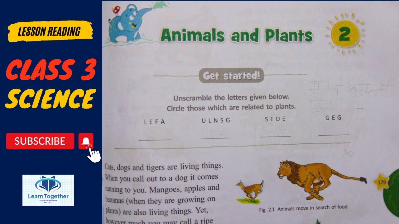 Science || Class 3 || Chapter 2 || Animals and Plants