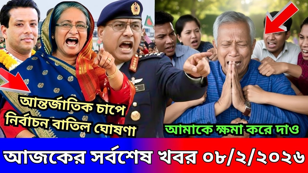 Ajker Bangla Khabor 07 Feb 2026 | Bangladesh Letest News | Somoy Sangbad News | Top Live Update News