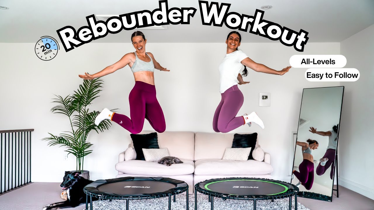 Rebounder Workout | Fun Mini Trampoline Cardio (20 Minutes, Low Impact)