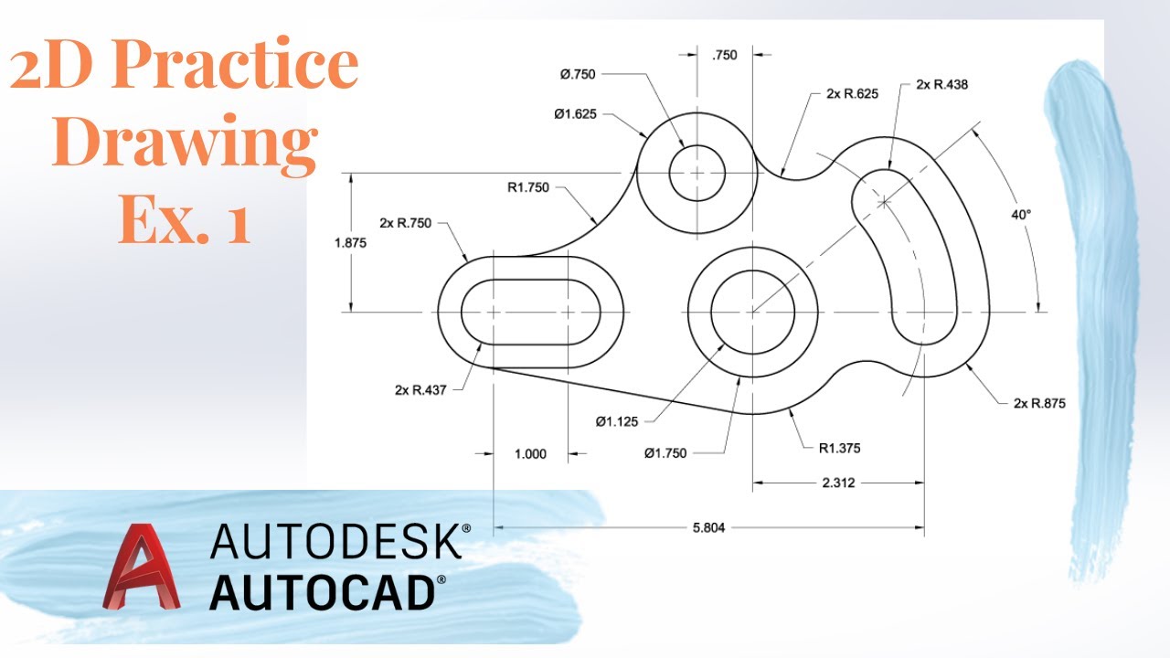 AutoCAD 2D Drawing | Ex 1.0 | Basic & Advance Level