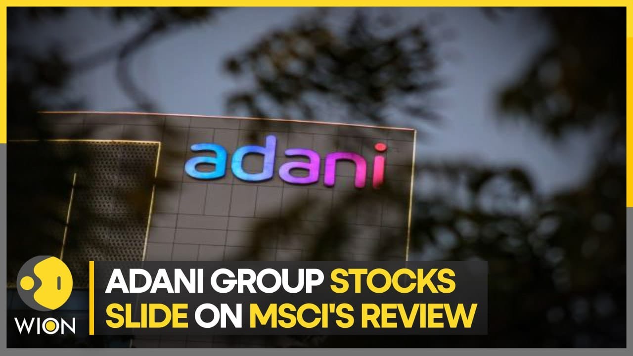 India: Adani group stocks slide on MSCI's review | Latest News | WION |