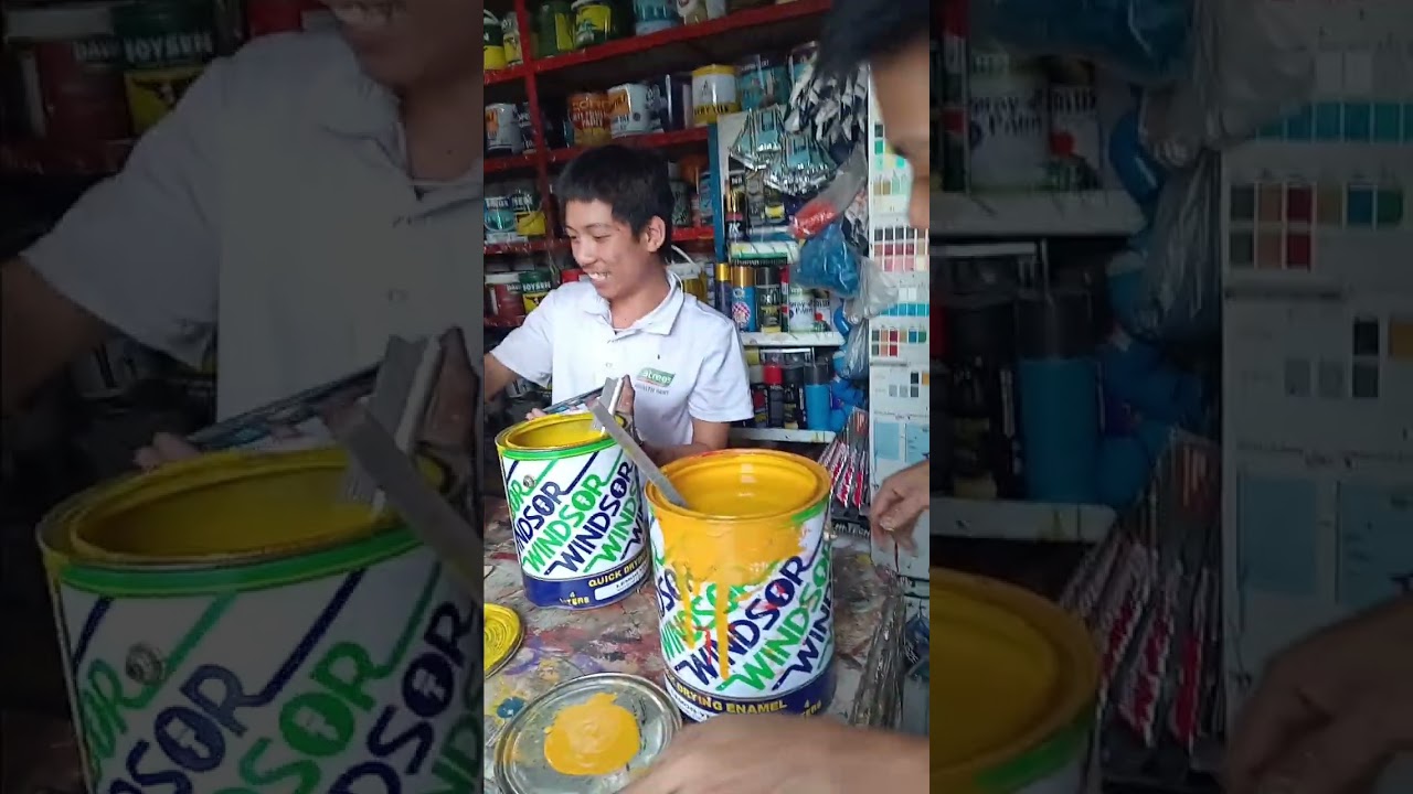 Golden yellow and baguio  green for wood paint