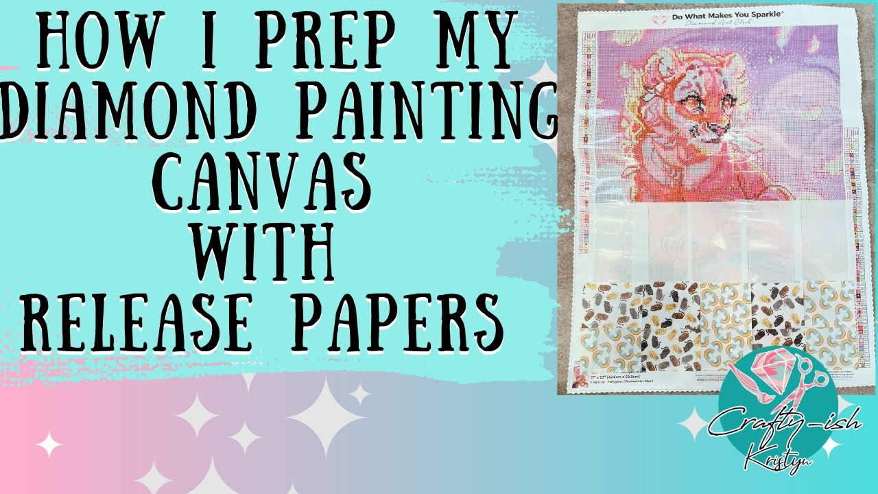How I Section my Canvas with Release Papers