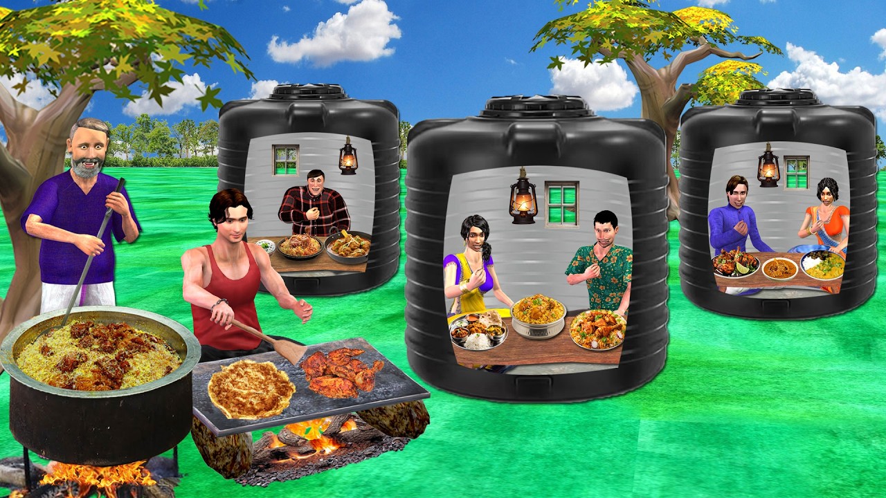 Water Tank Dhaba Famous Indian Street Food Restaurant Hindi Kahani Moral Stories New Comedy Video