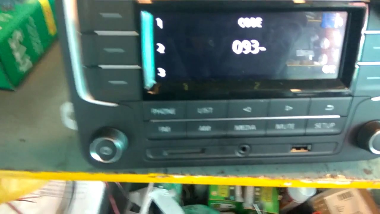 Volkswagen RCD320 stereo safe code unlock