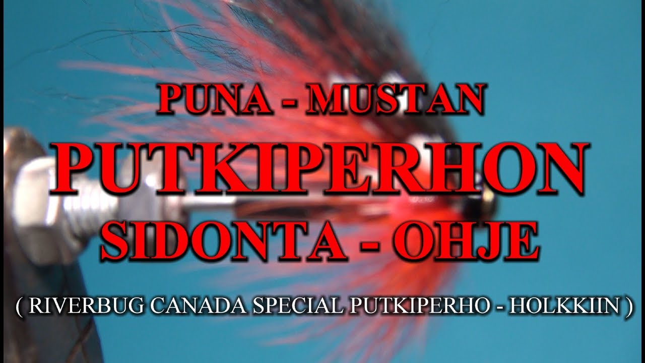 Putkiperhon Sidonta - PunaMusta putkiperho Canada Special holkkiin (River Ranger RB Putkiperhot )