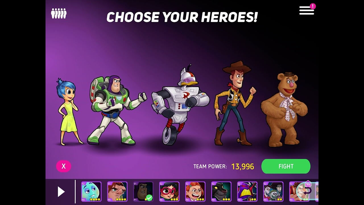 Disney Heroes Battle Mode, Fight the Battle all the Challenges