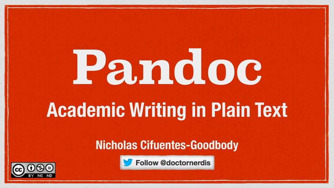 Использование Pandoc