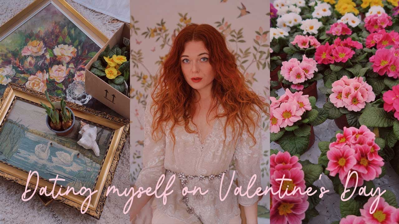 Dating myself on Valentine's Day | Thrifting, Cake & Flowers