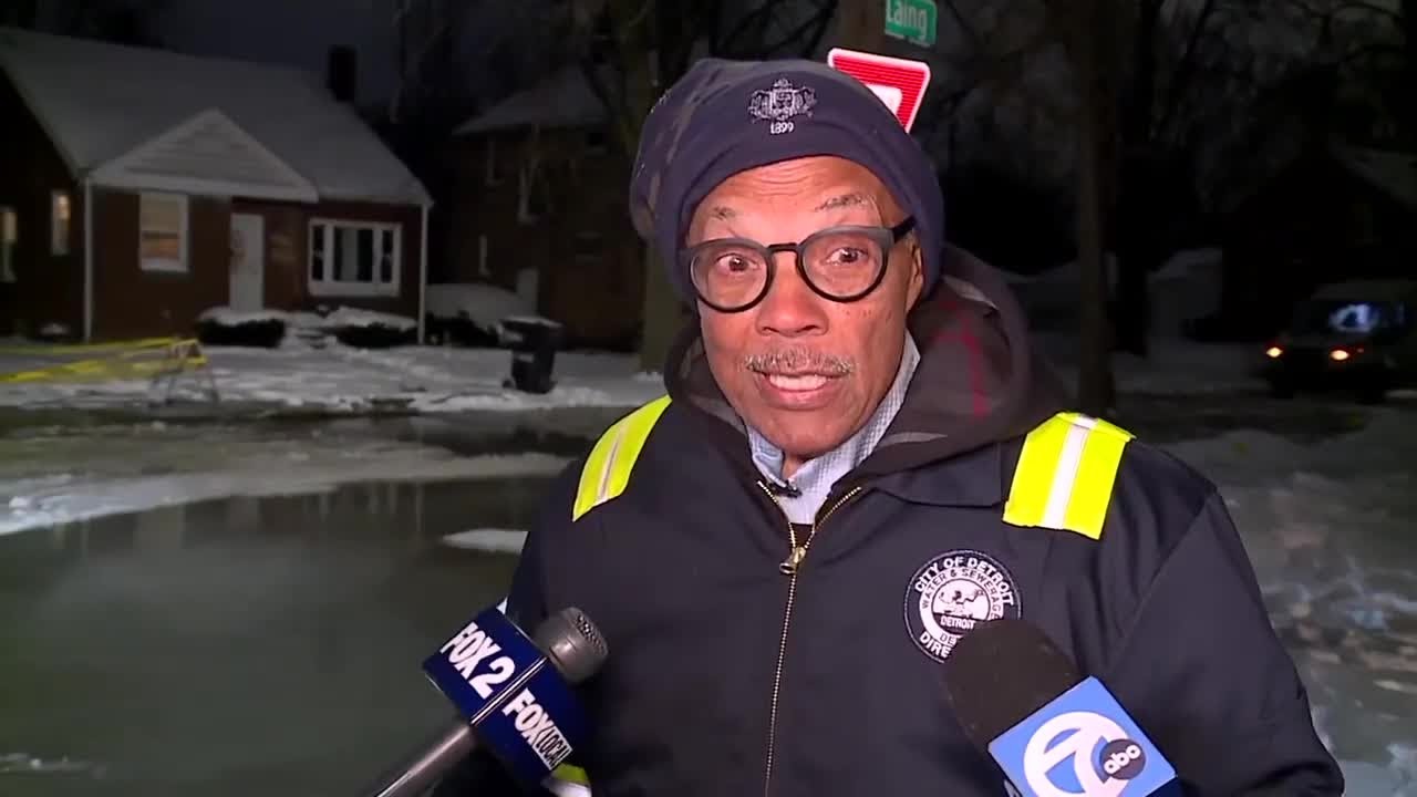 Gary Brown, the Director of Detroit's Board of Water Commissioners, speaks on water main breaks