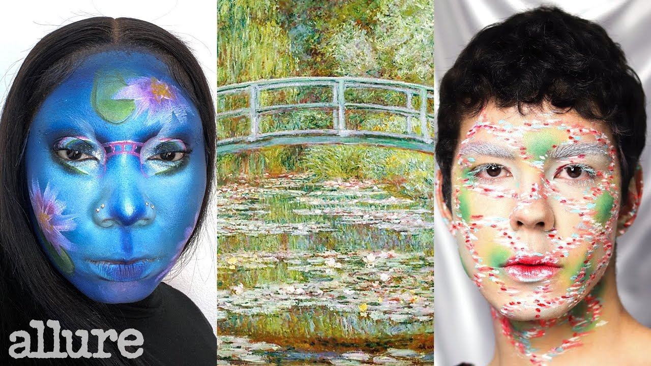 3 Makeup Artists Turn Themselves Into A Monet Painting | Triple Take | Allure