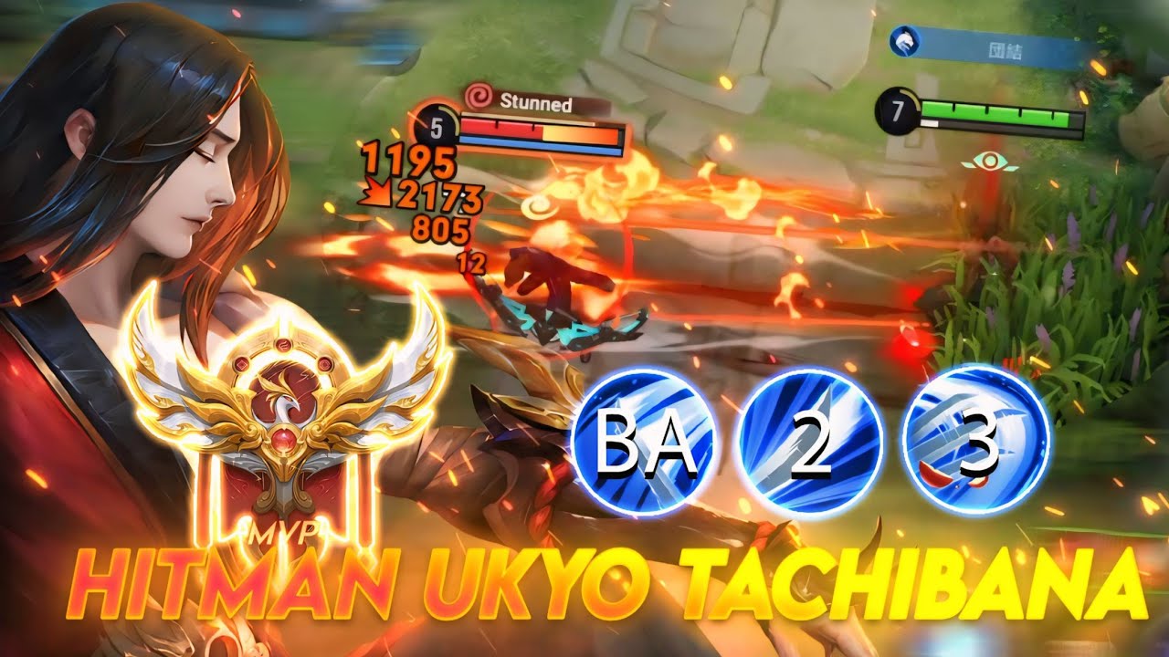 TOP UKYO TACHIBANA GAMEPLAY JUNGLE ROTATION - BEST SOLO RANKED - BEST BUILD, ARCANA & ROTATION HOK