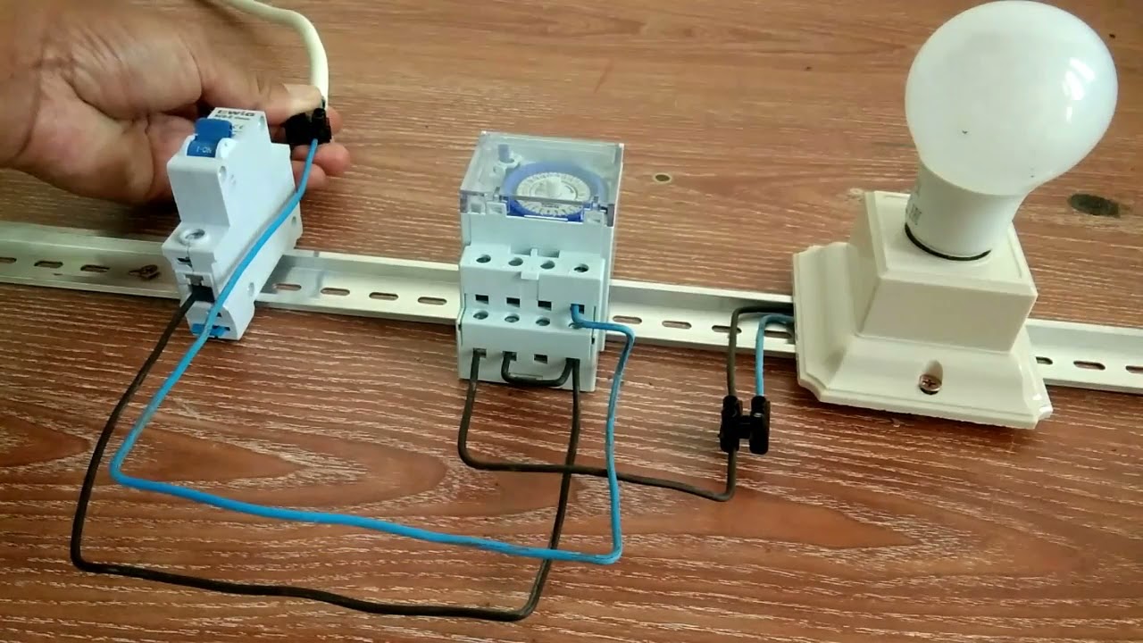 Cara Pasang Timer theben untuk Lampu Rumah||Timer Theben sul 181 h