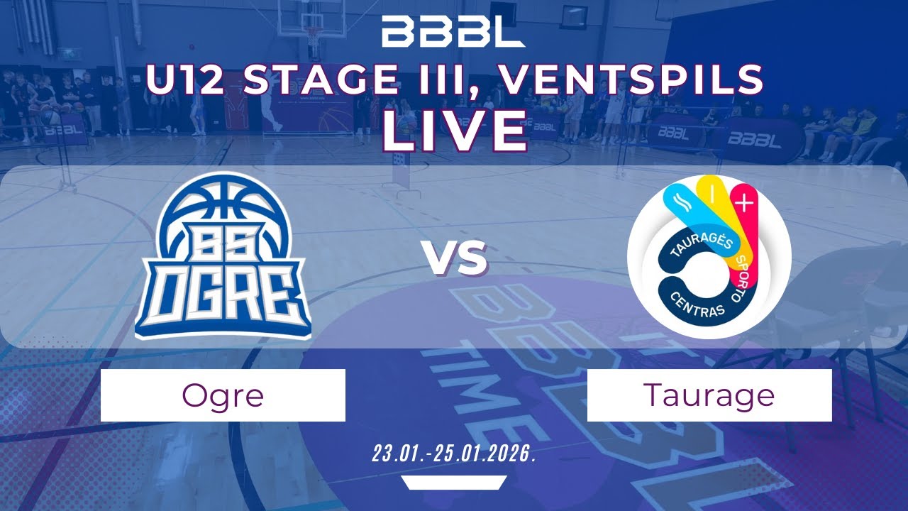 Taurages SC 2014 vs BS Ogre 2014 | BBBL U12 | Stage III