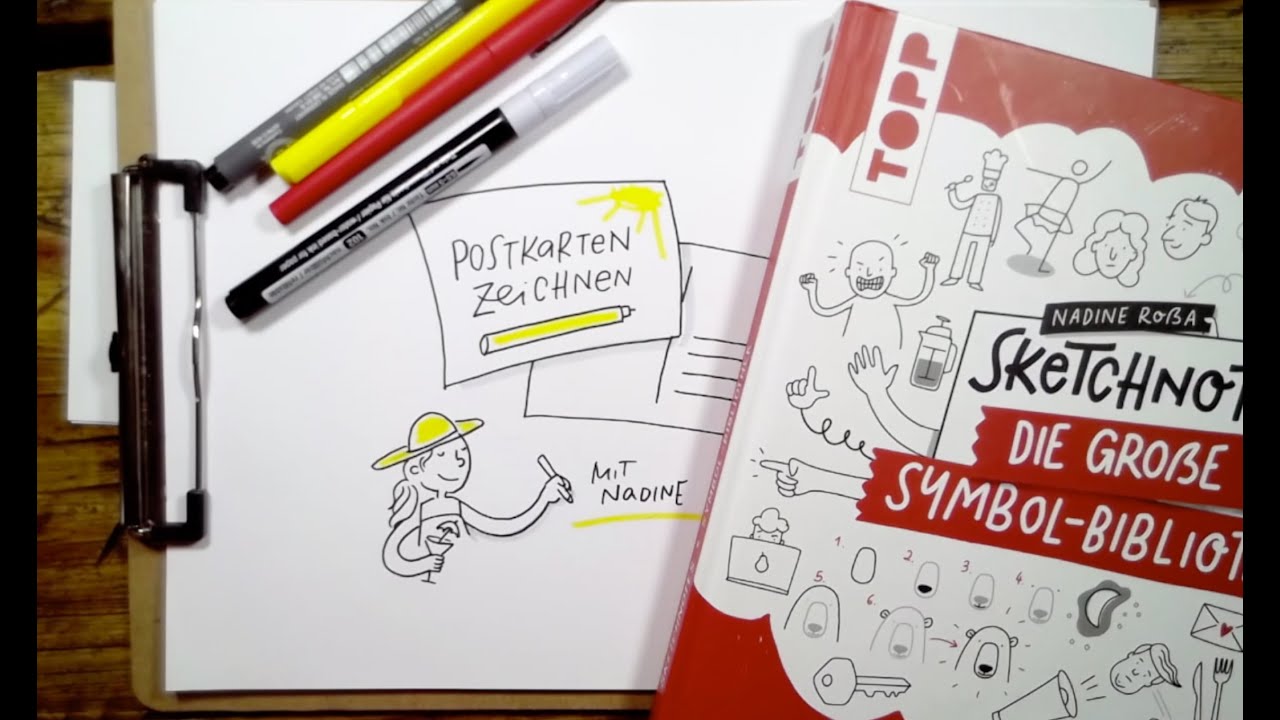 Livestream: Eine Postkarte mit Sketchnotes zeichnen