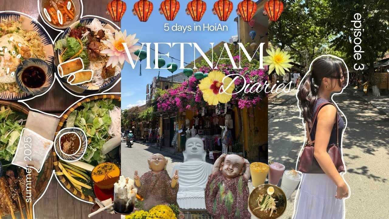 HOI AN Vlog 🪷🇻🇳| cafe hopping, night markets, Ba Na Hills, 5 day Vietnam travel vlog