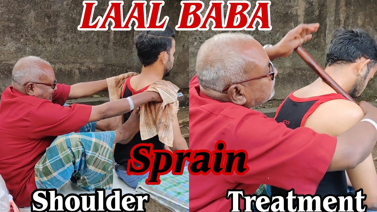 LAAL BABA💈 Shoulder sprain relief in ten minutes💈 MASTER ASMR💈#ASMR