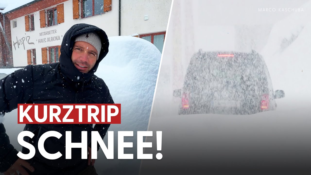 Kr&auml;ftiger SCHNEEFALL am Arlberg! Der erste richtige Wintereinbruch der Saison - Wir sind dabei!