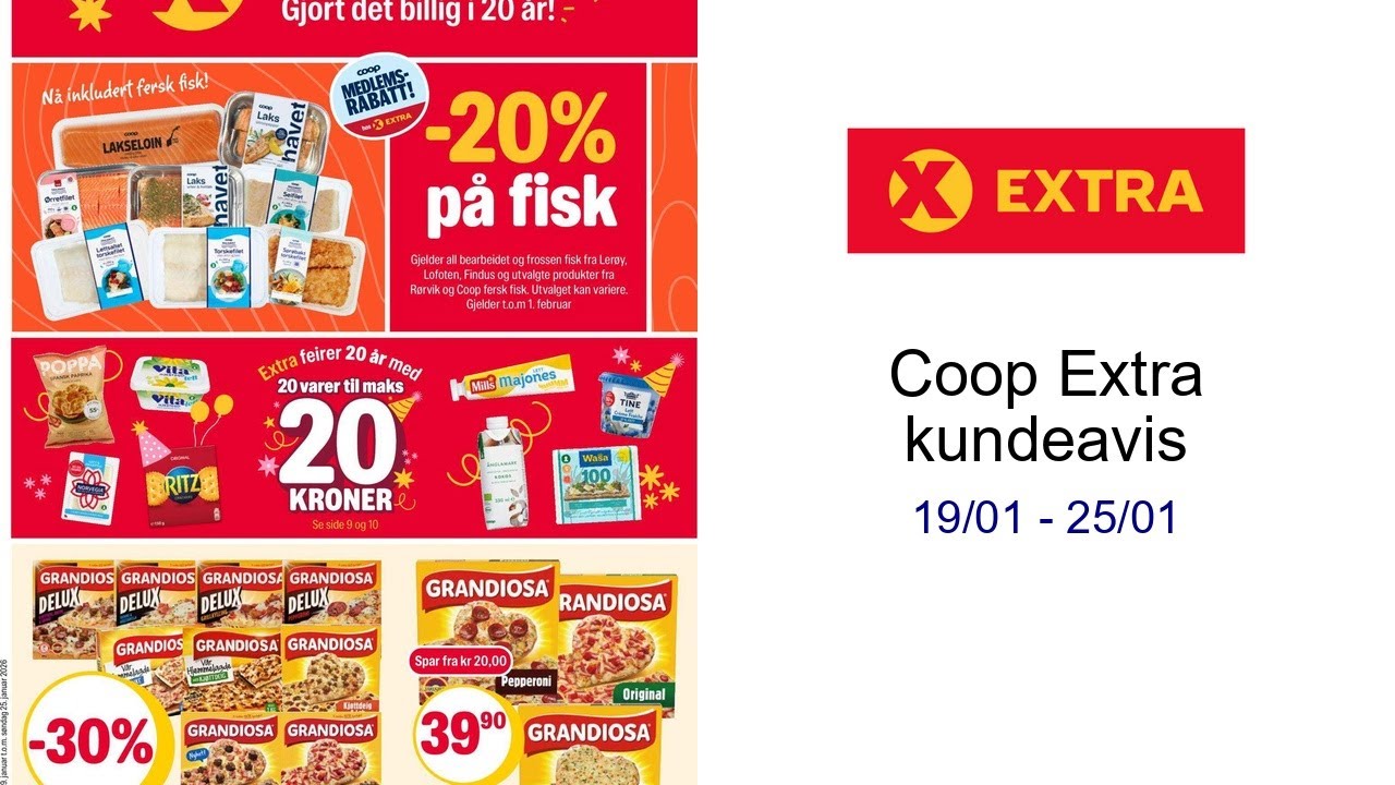 Coop Extra kundeavis 19/01 - 25/01
