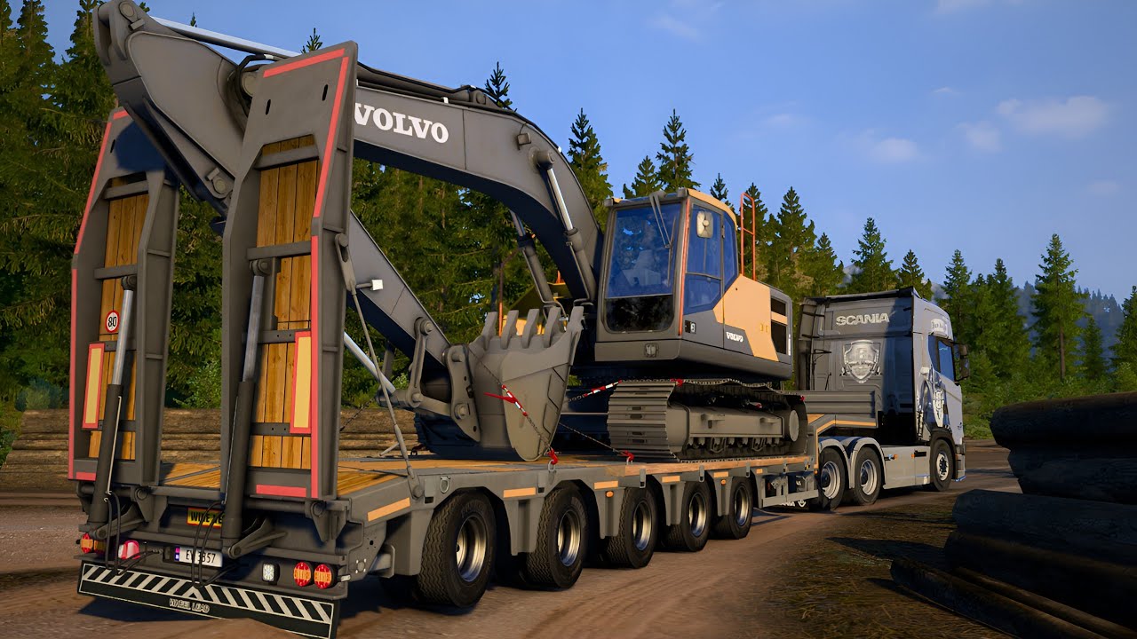 Scania truck V8 narrow road kirkines new 1.52 update amezing | #ets2 | euro truck simulator 2