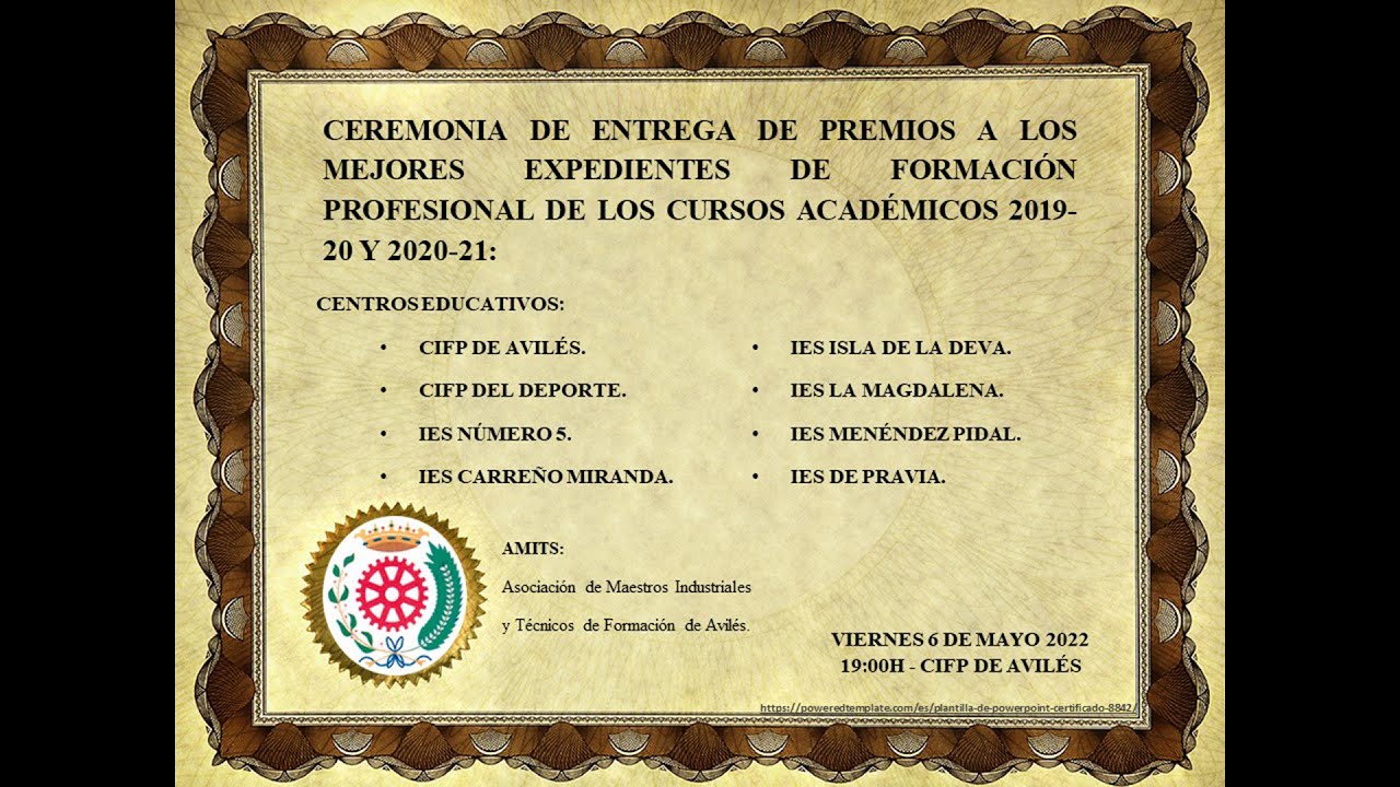 Entrega Premios Mejores Expedientes 2020 2022