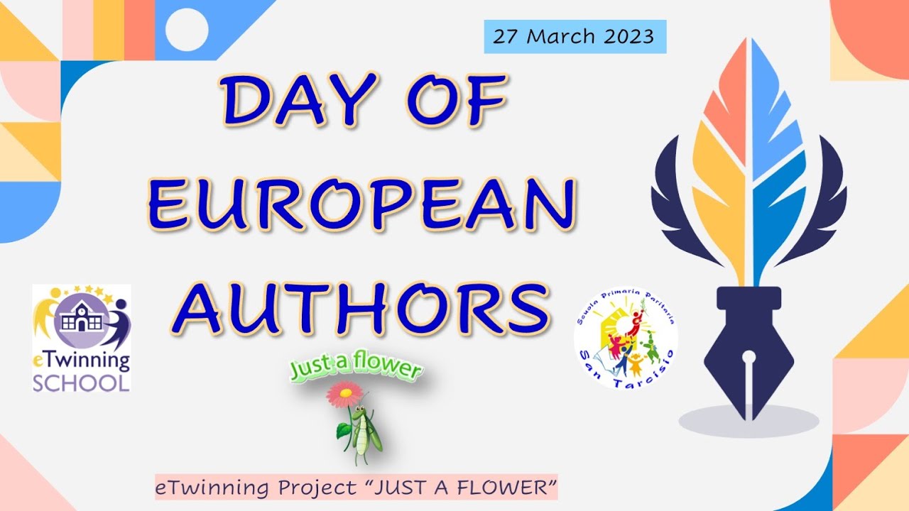 Day of European Authors #ReadWithEurope #etwinning #justaaflower #creativeeurope