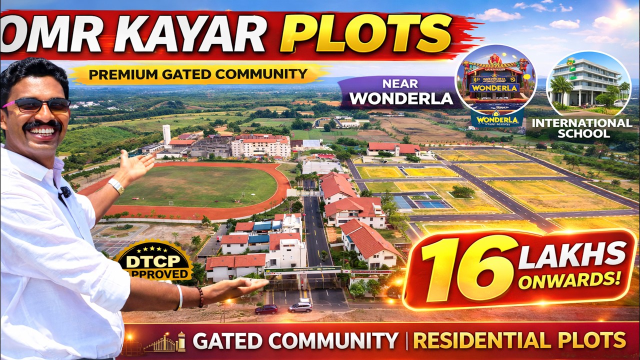 ‼️Launch Offer! 16 லட்சத்தில் இடம் OMR Kayar Plots for Sale | Low Budget Investment Plots in Chennai