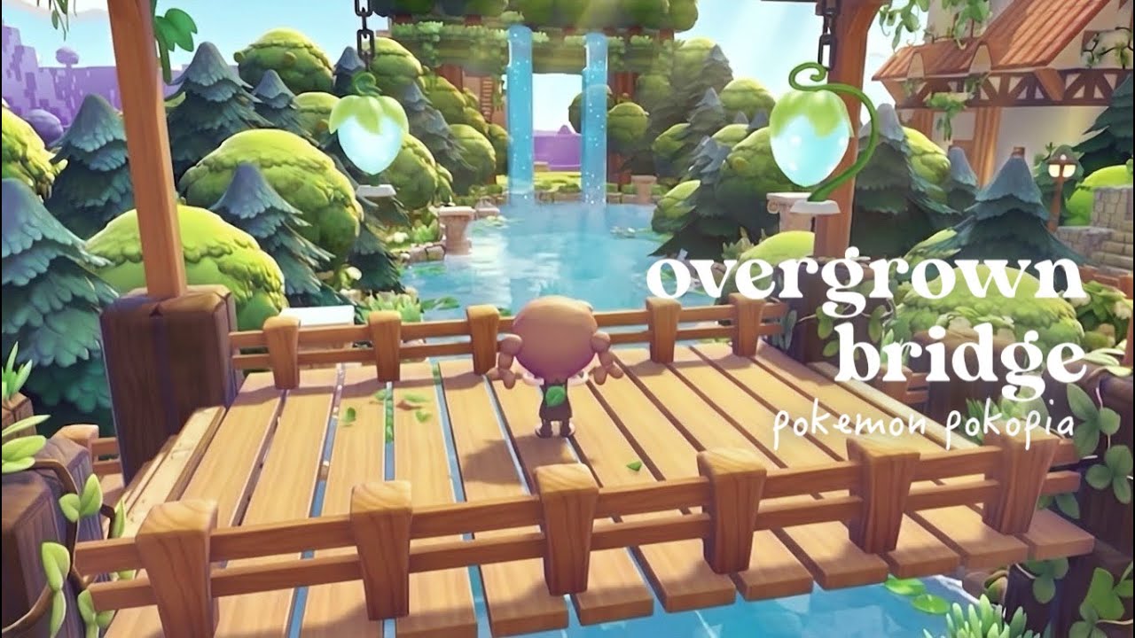 ぽこあポケモン | 自然な川と橋の作り方 | How to Build a Bridge | Pokemon Pokopia