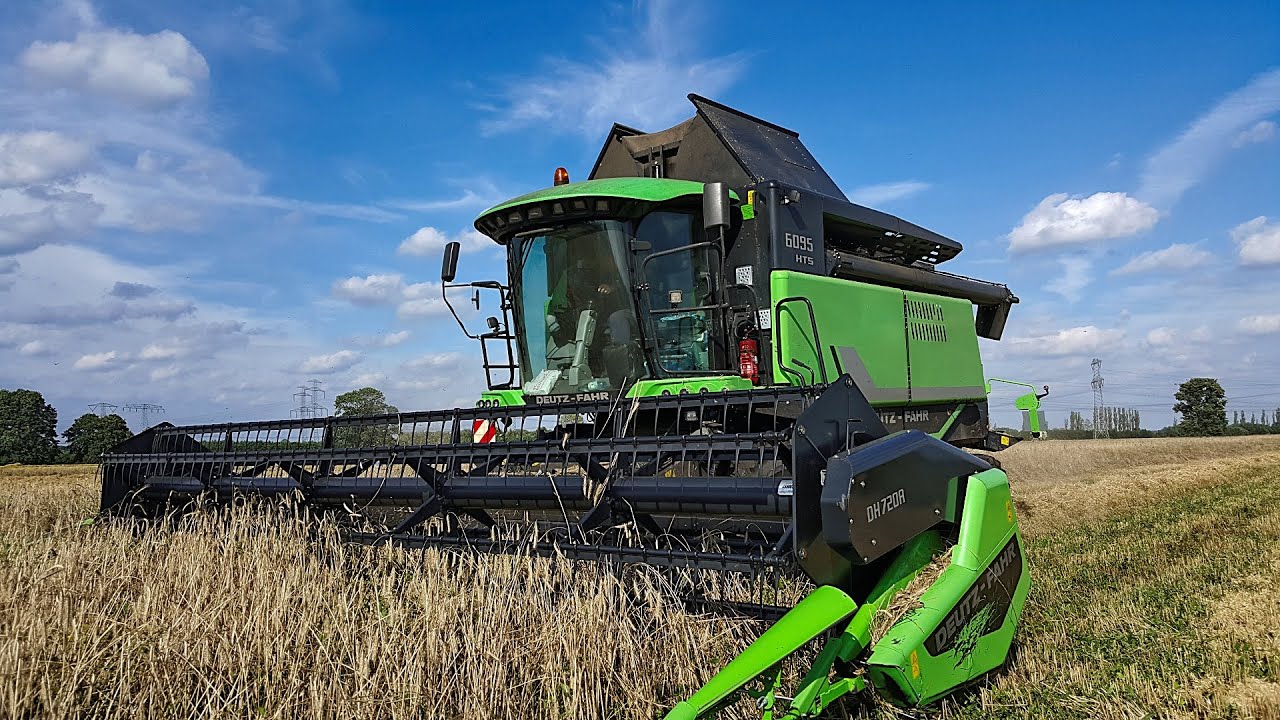 Roggen Dreschen mit Deutz Fahr 6095 ; 5690 HTS und Claas Tucano 440