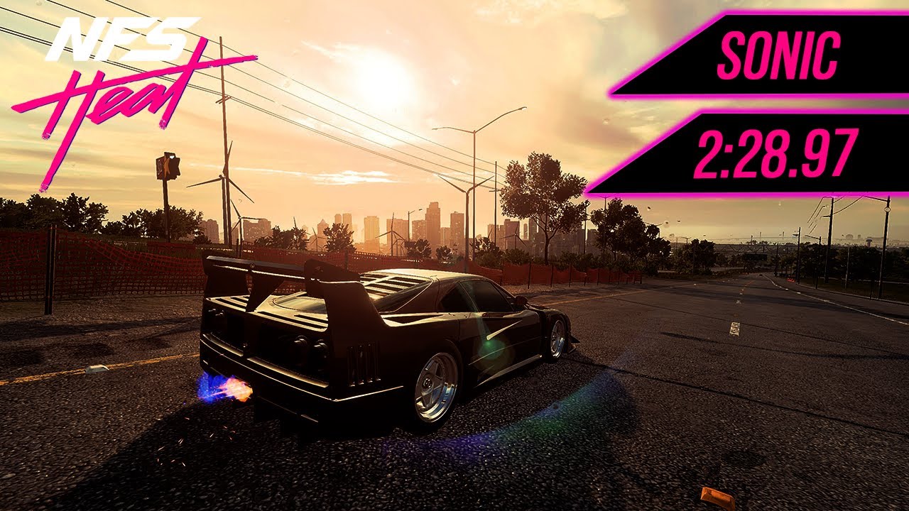 NFS Heat | Sonic 2:28.97 [Ferrari F40]
