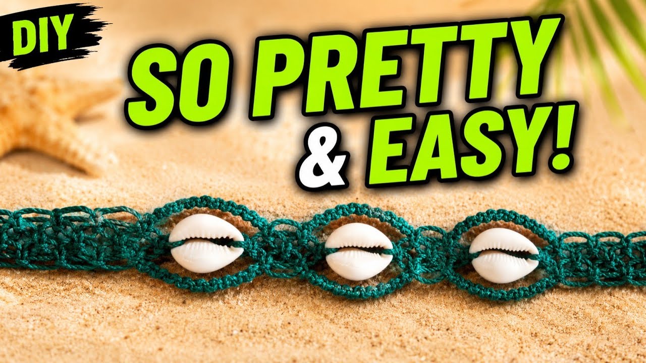 DIY Green Lacy Hemp Macrame Choker Necklace