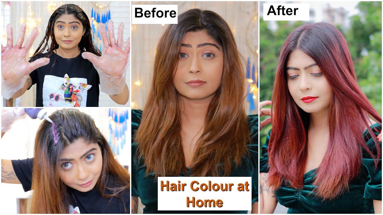 See the Results |  Colored my Hair at Home | ft. Loreal Paris Casting creme Gloss .