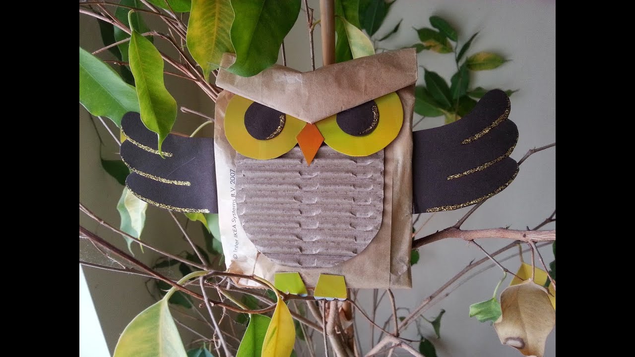 TUTORIAL: GUFO da un SACCHETTO DEL PANE (-rIcIcLo-DiY-)