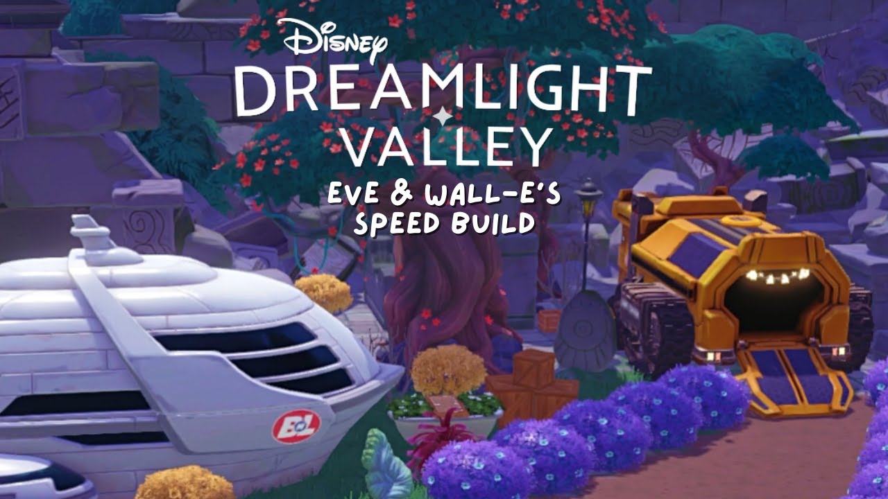 Wall-E & Eve’s Ancient's Landing Speed Build (Commentated) 🤖 | Disney Dreamlight Valley