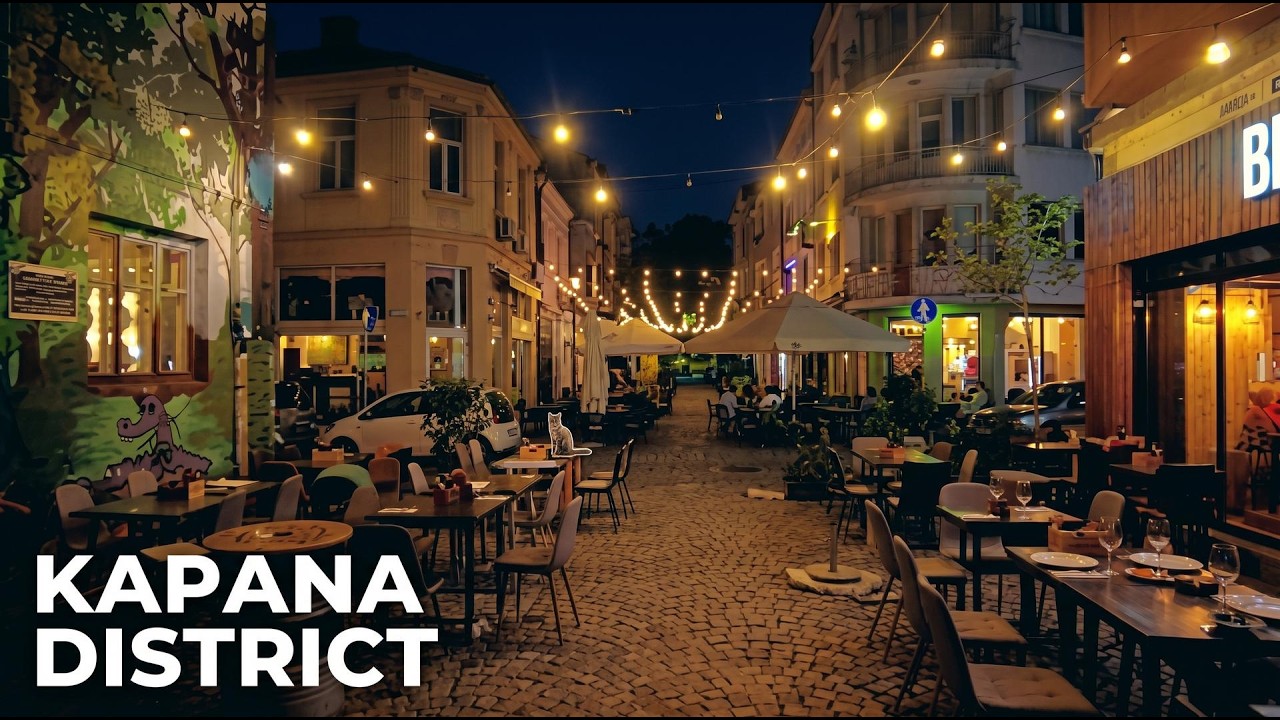 The Night Trap &ndash; Kapana District by Night | Plovdiv in 4K | BG