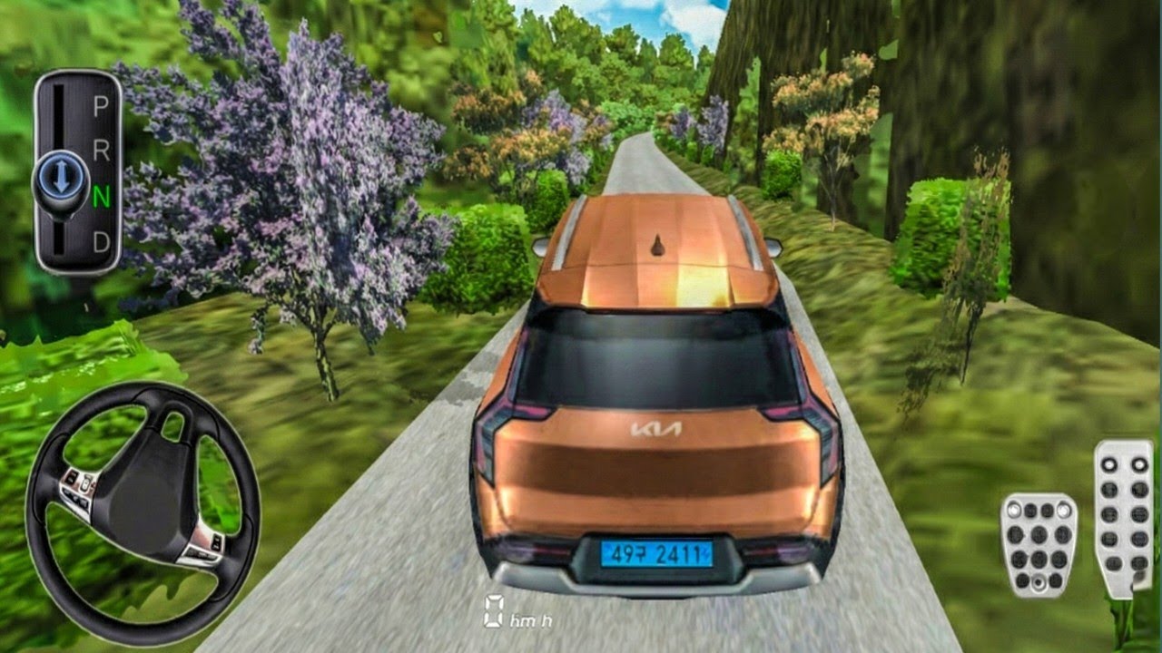 New Ev Kia Ev9 Car stuck Extreme Narrow mountain path driving–3d driving class game 2026#carparking